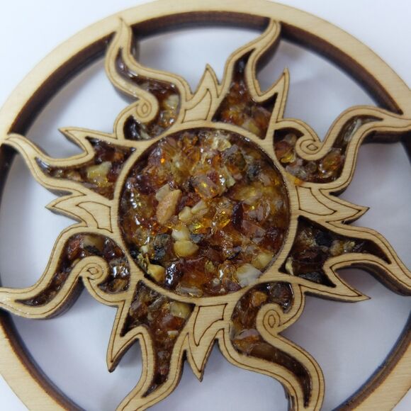 San Diego California Wooden Sun Ref Magnet - Picture 2 of 3